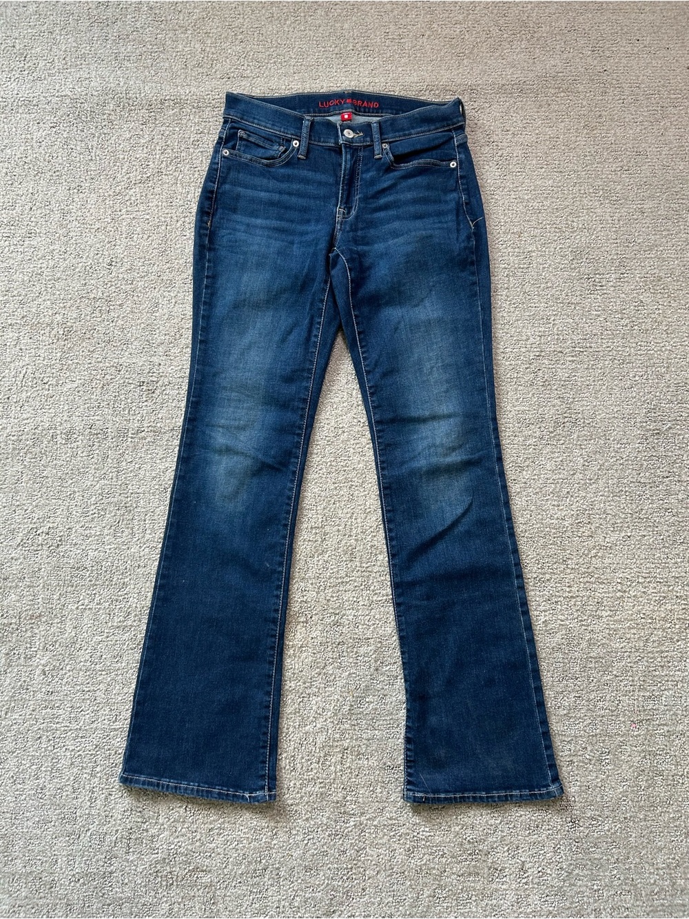 LUCKY BRAND Women’s Size 4/27R Sweet Mid Rise Boot Cut Denim Blue Jeans Mid Rise